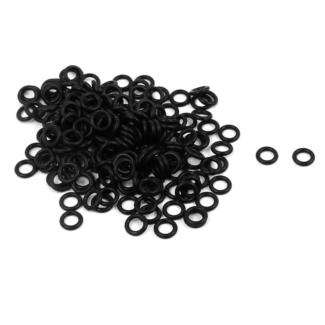 Sourcingmap Nitrile Rubber O-Rings, 5mm OD 3mm ID 1mm Width, Metric Sealing Gasket, Pack of 180