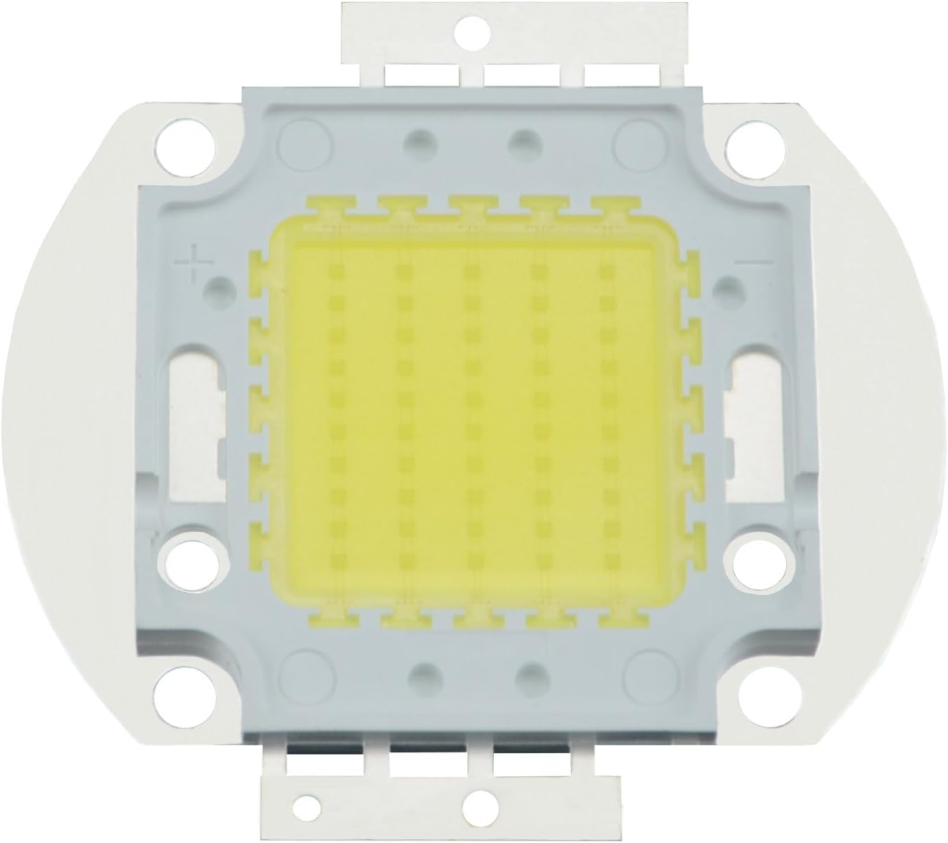 Set of 2 High Quality Mil LED COB Chip 50 Watt 5000 Lumen Cold White 6000 Kelvin with Thermal Compound [Energy Class A+]