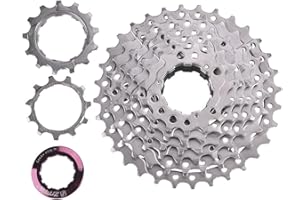 8 Speed Mountain Bike Cassette, Wide Ratio 11-32T Cassette for Trail Riders Cyclists Commuters Maintenance