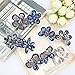 Ondder Gorgeous Barrette with French Clip Clasp, Beads and Crystals Hair Barrettes Hair Pins for Women, 4 Pieces