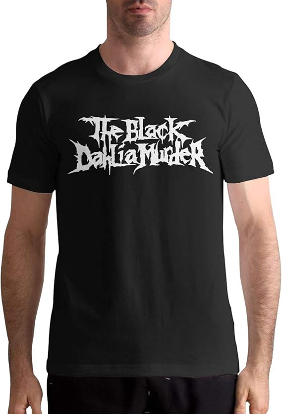 Amazon.com: The Black Dahlia Murder Logo Round Neck T-Shirt Novelty Men's Short Sleeve T-Shirt 
