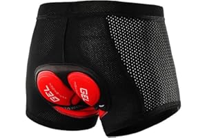 Towintec Mens Cycling Underwear Shorts 5D Gel Padded Bike Bicycle MTB Liner Undershorts Quick-Drying Breathable Underpants