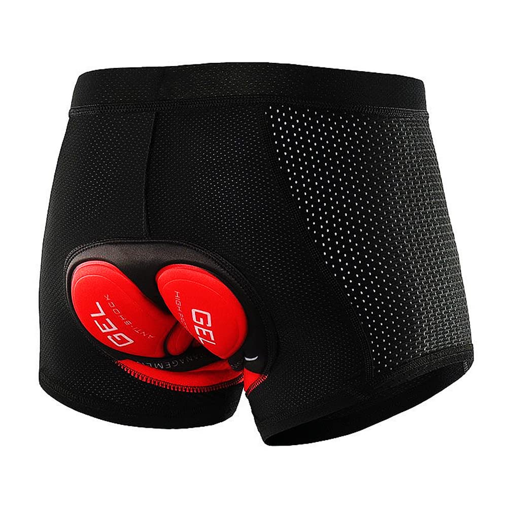 Photo 1 of Towintec Mens Cycling Underwear Shorts 5D Gel Padded Bike Bicycle MTB Liner Undershorts Breathable Shockproof Quick-Drying Motorcycle Underpants (Black Line,XL)