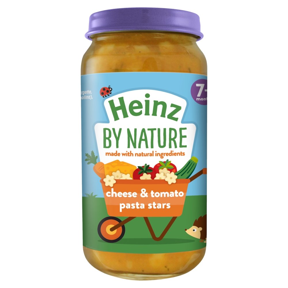 Heinz 7+ months By Nature Cheese and Tomato Pasta Stars, 200g, 1 Unit