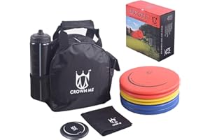 Disc Golf Set, Includes 1pc Bag with Water Bottle Pocket and Accessory Pocket, 2 Drivers, 2 Mid-Ranges, 2 Putters, 1 Mini Dis