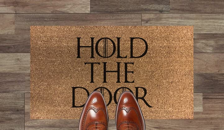 Artisan Kiss 70cm x 40cm COIR DOOR Mat Game of Thrones HOLD THE DOOR