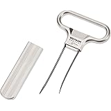 Monopol Westmark Germany Steel Two-Prong Cork Puller with Cover (Silver Satin)