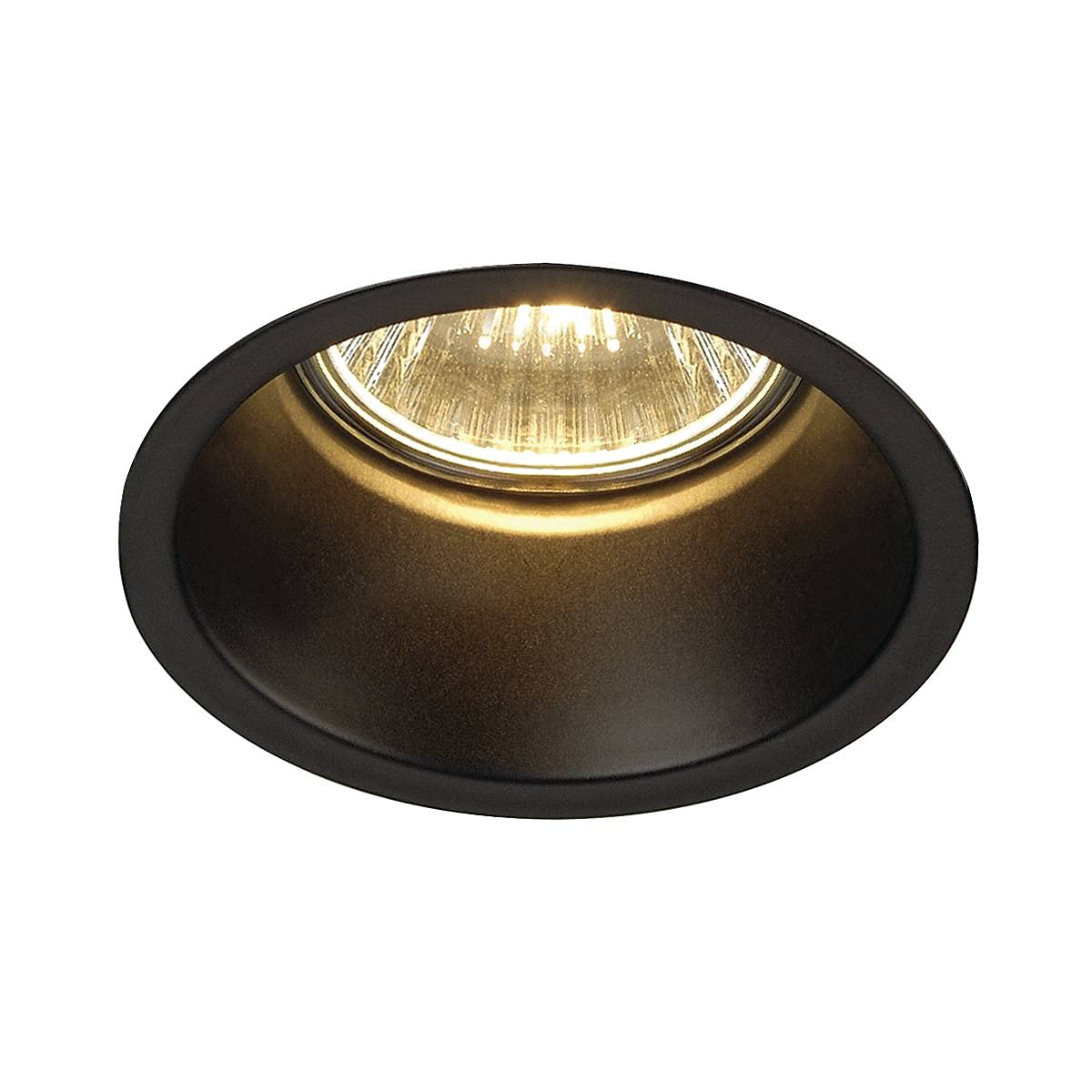 SLV recessed Ceiling Light Horn 1 / spot, floodlight, Ceiling spot, Ceiling Light, Built-in LED Light, Internal Lighting / GU10 50W Black