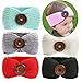 Ranipobo Baby Girl Knit Crochet Turban Warm Headbands (6 PCs-Black/Grey/Green/Pink/White/Red)
