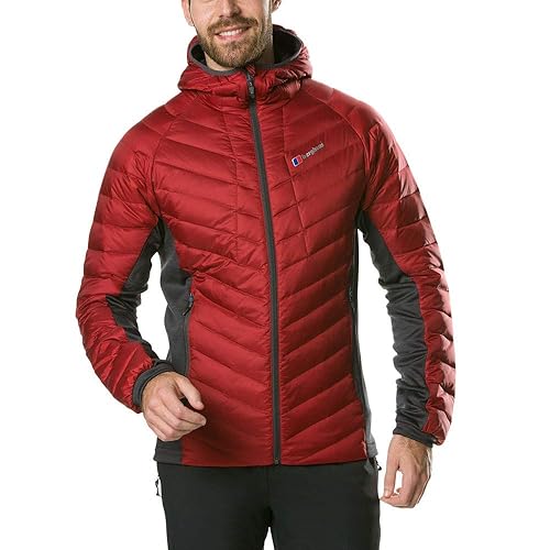 Berghaus Men's Tephra Stretch Reflect Jacket, Red Dahlia/Carbon, M