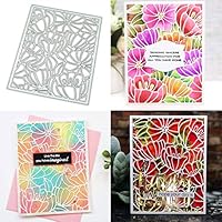 Hukai Blossom Frame DIY Metal Cutting Dies Stencil Scrapbooking Album Stamp Paper Card Art Crafts Decor,Good Gift for Your Kids to Cultivate Their Hands-on Ability