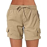 ANRABESS Womens Summer Shorts 2026 Dressy Casual Hiking Cargo Shorts Trendy Outdoor Outfits 6 Pockets