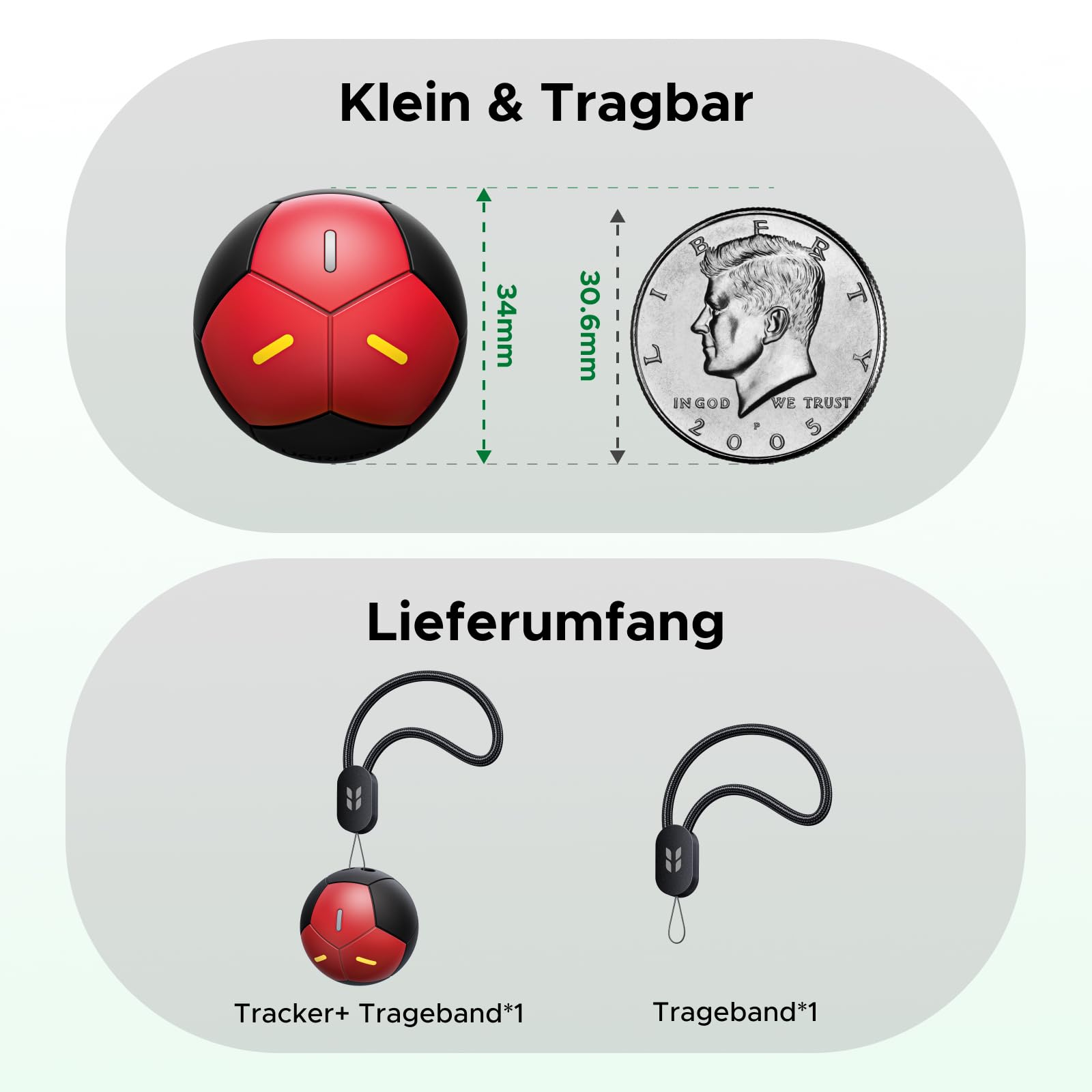 UGREEN FineTrack 2 Fußball Tracker kompatibel mit Apple Find My (nur iOS) 9