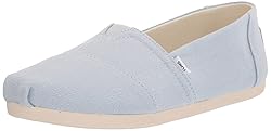 TOMS Womens Alpargata Slip On Flats Casual - Blue