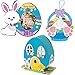 Easter Craft Kits | Easter Bunny Egg Shaped House Kit, Bunny Bottom Wreath Sign Kit & Picture Photo Frame Magnet Kit | For Kids DIY Classroom Daycare Homeschool Art Decor Gift Summer Toys Boys Girls