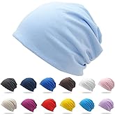 Mangroo Cotton Slouchy Beanie hat Candy Color Chemo Skull Cap Men Women Beanies