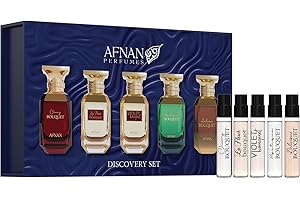 Afnan Bouquet Femme Series Discovery Kit, 5-Piece Miniature Perfume Set - 2ml x 5 Vials