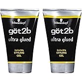 Got 2b Ultra Glued Invincible Styling Gel, 1.25 Ounce (2 Pack)