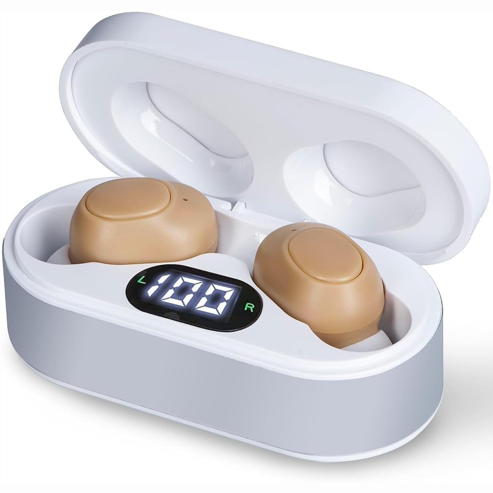 Vimaydo 集音器 しゅうおんき 高齢者集音器 音声拡聴器 両耳対応 USB充電式 耳穴式 4段階音量調節 小型 軽量 簡単操作 両親 敬老の日 母の日 父の日 高齢者プレゼント商品画像