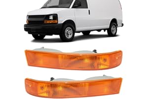 UPPARTS Turn Signal Light Assembly For 2003-2021 Chevrolet Express 1500 2500 3500 - Fits Driver Side and Passenger Side of Chevy Express - Parking Lights Include Lens and Housing