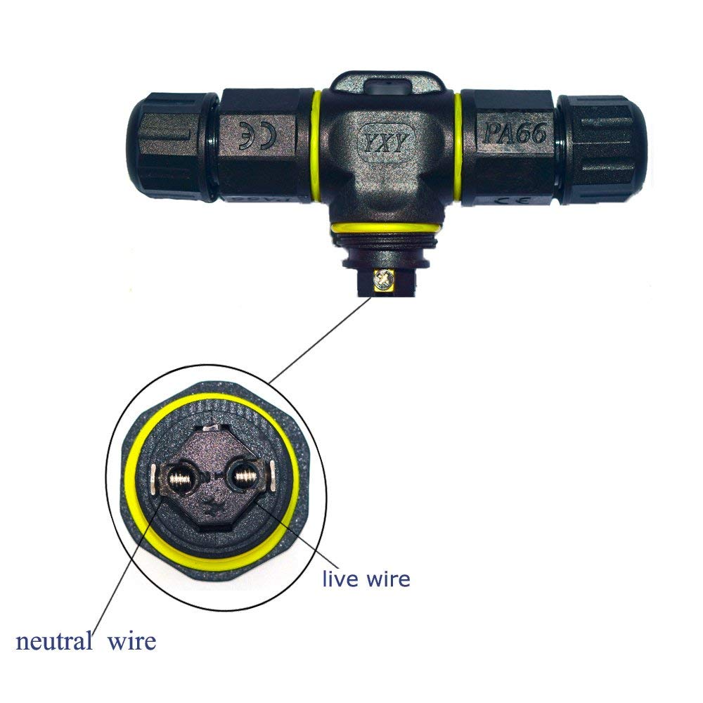 Mua 3 Way Junction Box IP68 Waterproof Electrical Junction Box 2 Pin/3 ...