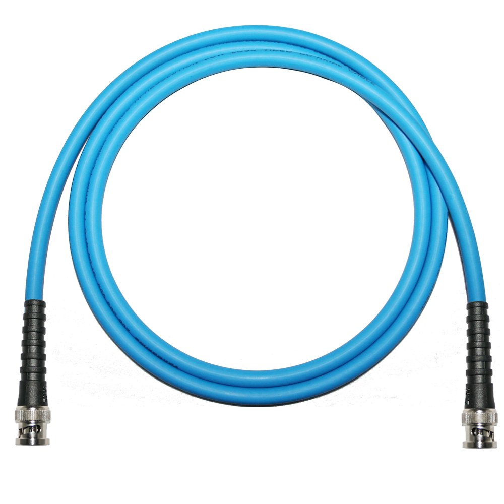 75 Ohm BNC to BNC Lead Van Damme Coaxial Cable RG59, Video, CCTV, Word Clock (1.5 M, Blue)