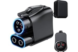 BMKCT NACS to CCS1 Charging Adapter 500A 250KW for Tesla Supercharger V3/V4, Ford Lightning/Rivian R1T/Chevy EVs - 2025 Upgraded with CE Certification