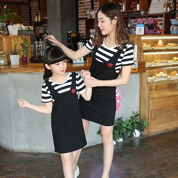 girls in black dress