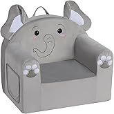 ALIMORDEN Animal Series Kid's Chair, Ultra-Soft Comfy Foam Filled Toddler Sofa Chair, Cute Animal-Shaped Design Toddler Couch, Lightweight Birthday for Baby Boys & Girls (Elephant)