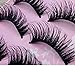 wenettion 5 Pairs Fashion Natural Handmade Long False Black Eyelashes Makeup