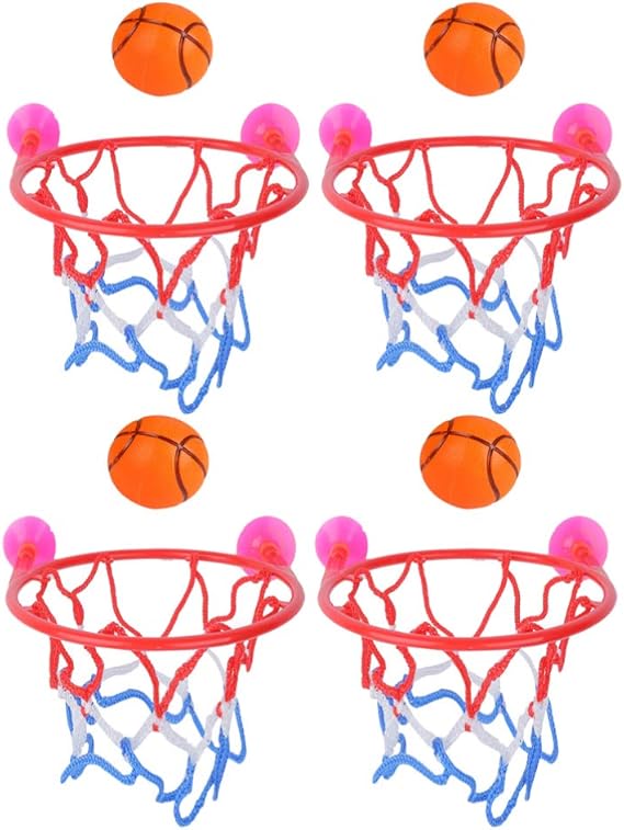 NUOBESTY Basketballkorb Und Bälle Spielset Badezimmer Dusche Spiele für