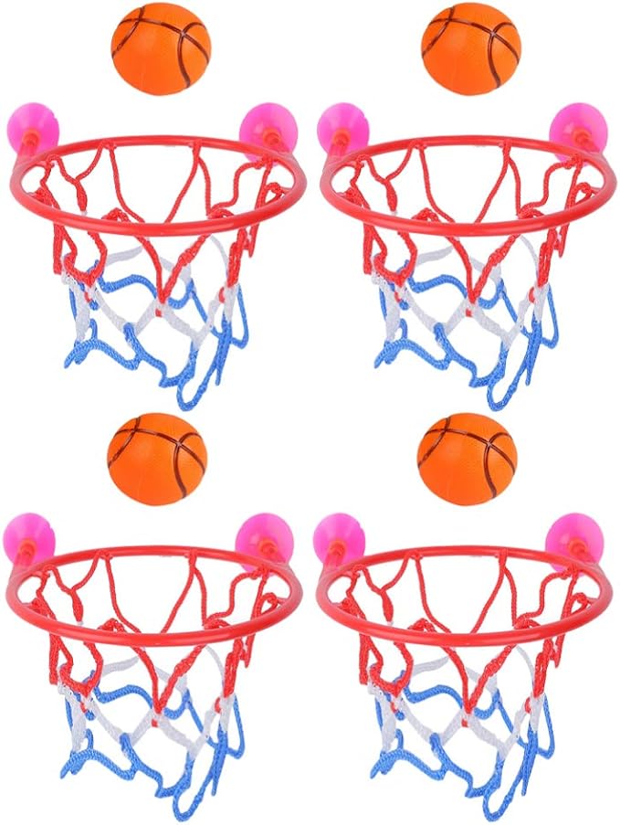 NUOBESTY Basketballkorb Und Bälle Spielset Badezimmer Dusche Spiele für