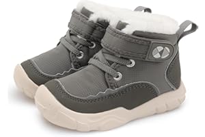 Centipede Demon Toddler Boots Boys Girls Winter Boots Waterproof Fleece Kids Snow Boots Faux Fur Booties Warm Walking Shoes for Indoor Outdoor