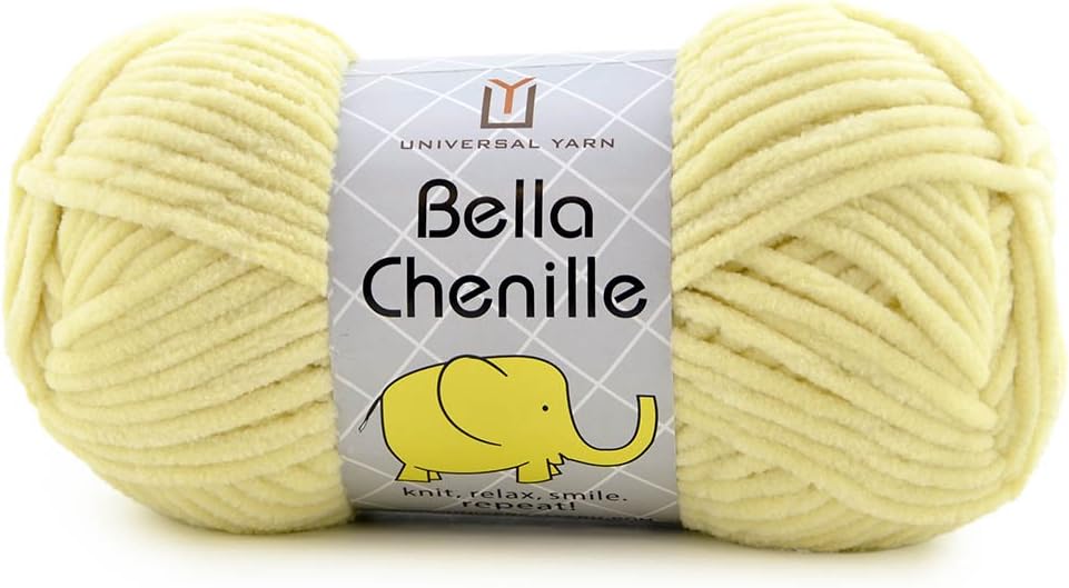 Universal Yarn Bella Chenille 102 Yarn, Daffodil