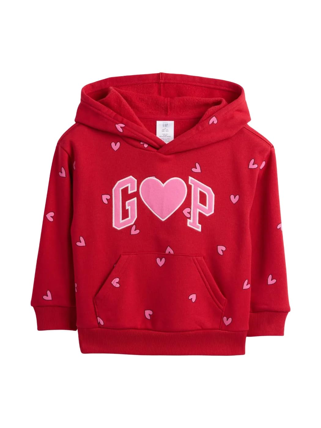 GAP Baby Girls Playtime Favorites Logo Pullover Hoodie Hooded Sweatshirt Sled 3YRS Image