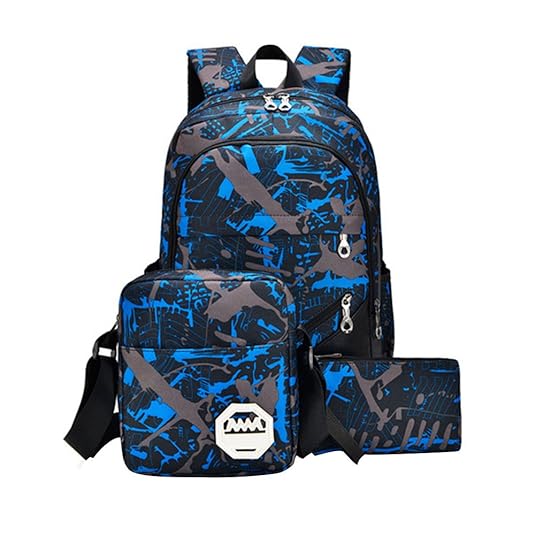HCFKJ Schultasche, wasserdichter Oxford-Stoff-Rucksack