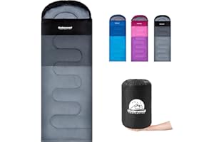 Camping Sleeping Bags for Adults Kids - Lightweight Sleeping Bag for Camping, Compact Backpacking Gear for Boys, Girls, Youth