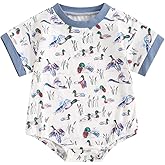 Pudcoco Baby Boys Romper Mallard Duck Hunting Baby Summer Clothes Short Sleeve T-shirt Bodysuit