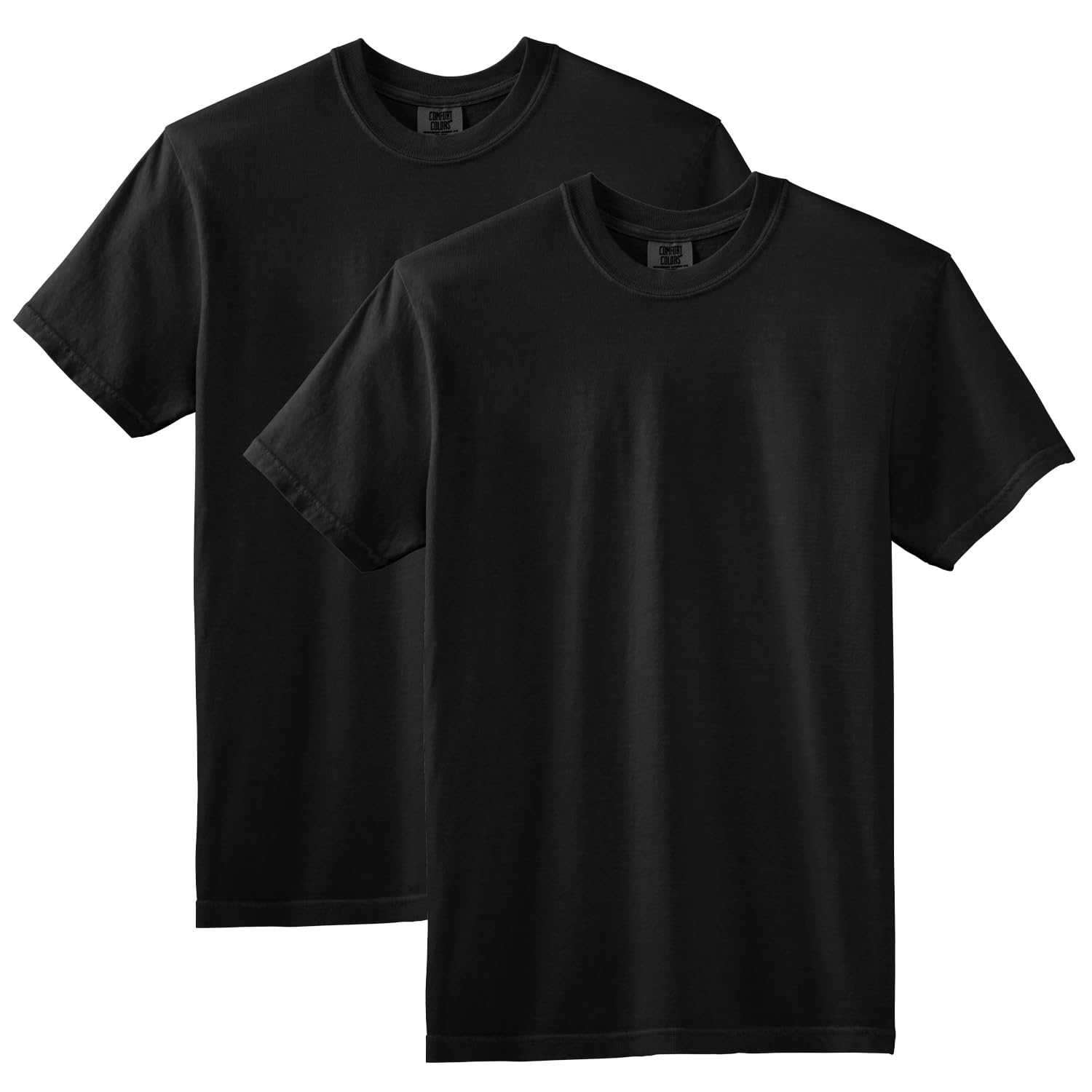 Photo 1 of Comfort Colors Adult Short Sleeve Tee, Style G1717, Black (2-pack), Large