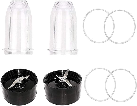 Meiso Mb1001 Flat Cross Blades For Magic Bullet Blender Juicer 250w With 16 Oz Cups Gasket Bullet Rubber Gear Seal Rings Amazon Co Uk Home Kitchen