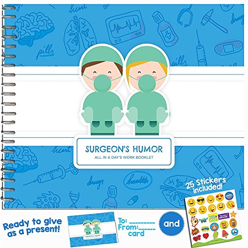GIFTS FOR DOCTOR - Gift Idea For Your Favorite Surgeon, Medic, Specialist or Plastic Surgeon | Say Thank You After a Surgery or Medical Procedure with this Booklet | Includes Stickers, Jokes, Quotes