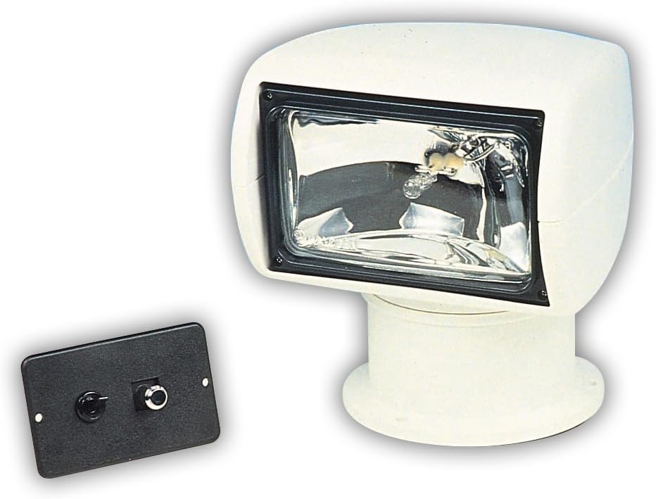 Jabsco 60020-0000 Marine 135SL Remote Control Marine Halogen Searchlight, 100000CP, Joystick Control, 12-Volt, 10-Amp : Boating Spotlights : Sports & Outdoors
