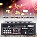 Pyle Upgraded Karaoke Bluetooth Channel Home Audio Sound Power Amplifier w/AUX-in, USB, 2 Microphone Input w/Echo, Talkover for PA, Black (PTA24BT)thumb 3