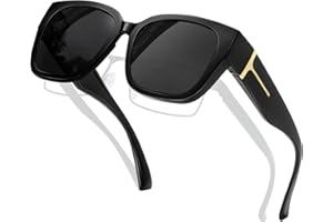 KANASTAL Oversized Over Glasses Sunglasses for Women Men Square Fit Over Polarized Sun Glasses UV400
