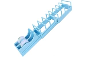 Tape Dispenser for Wrapping, Portable Foldable Double Roll Tape Dispenser Assistant, Multi Roll Ribbon Cutter Machine or Pack