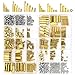 Sutemribor 420PCS M2 M3 M4 Male Female Hex Brass Spacer Standoff Screw Nut Assortment Kit primary