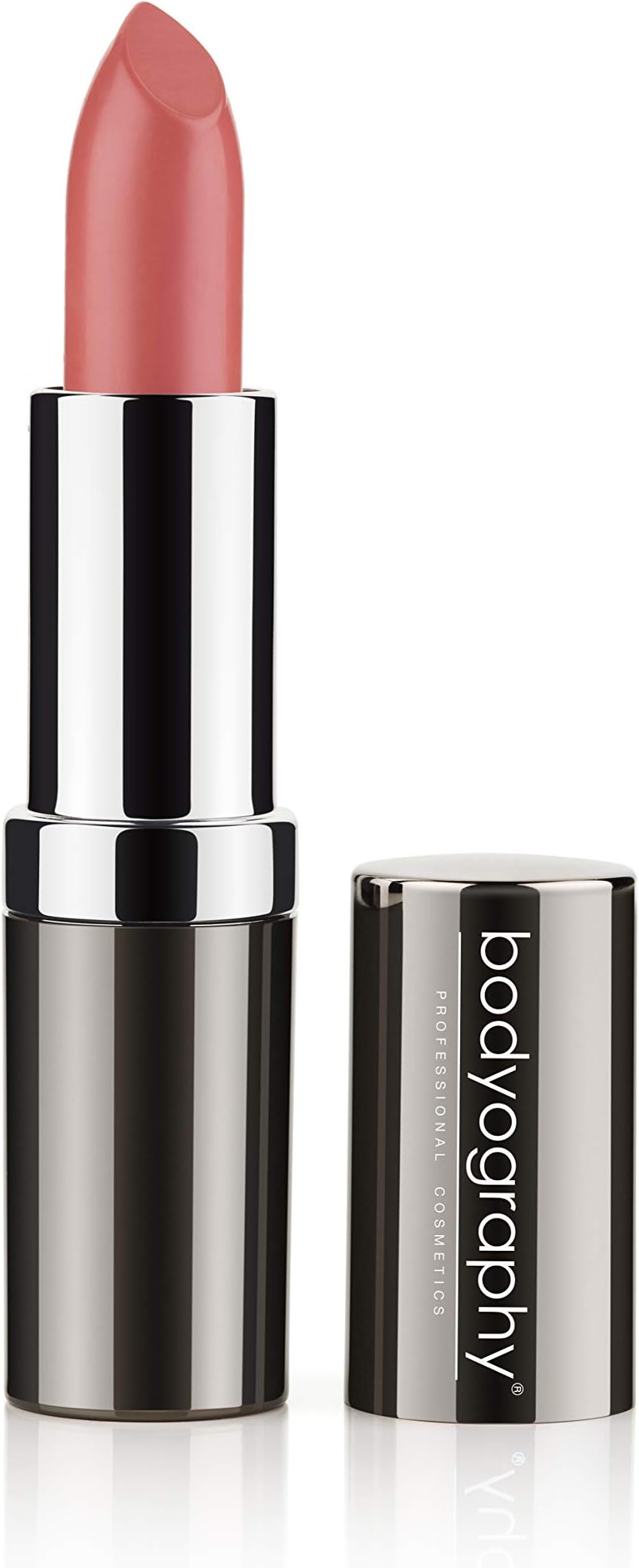 Bodyography Moisturizing Lipstick - Long-Wearing and Hydrating With Aloe Vera Extract (Jane, Peach Nude Satin Matte)