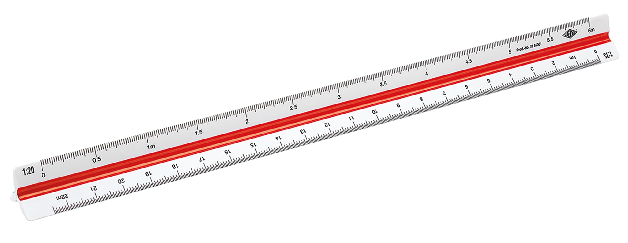 Wedo 52 55001 30 cm Architect’s Triangular Scale Rule