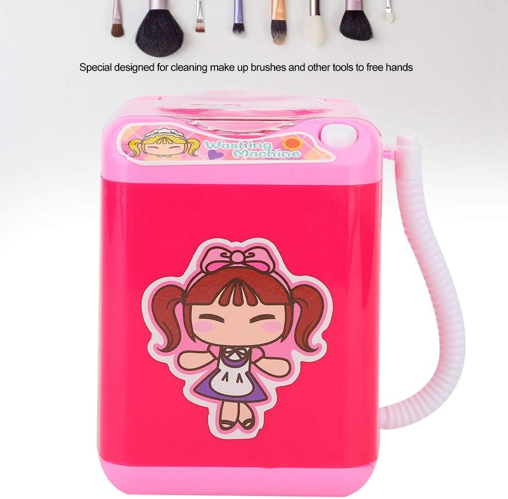Mini Washing Machine, Mini Portable Simulation Washing Machine for Make up Brushes with Dehydration Function - Image 4