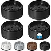 Bed Risers 1 inch, 2 inch, 3 inch, 4 inch Heavy Duty, Adjustable Furniture Riser for Table Desk Couch Sofa Chair Refrigerator Washing Machine, Stackable Bed Raisers Blocks (Black 4 Pack, 1 inch)